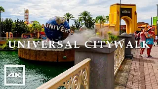 Universal Citywalk Orlando 🌥 Walking tour 2023 | 4K HDR 60fps