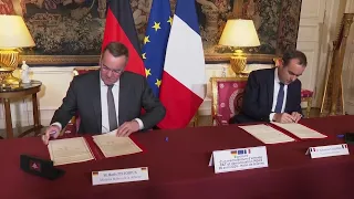 French and German defence ministers comment after talks on joint tank project