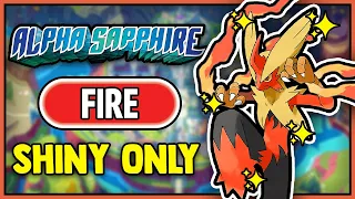 POKEMON ALPHA SAPPHIRE HARDCORE NUZLOCKE - SHINY FIRE POKEMON ONLY!