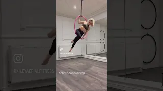 Advanced aerial hoop combination