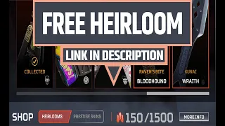 how to get free heirloom in apex legends