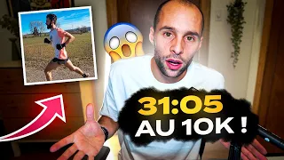 31:05 au 10km avec seulement 64km par semaine 😮 Je vous explique