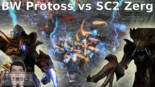 Maelstrom & Psistorm vs SC2 Zerg - (SC1 P vs Z SC2)