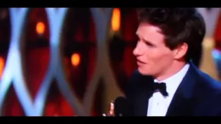 Oscars 2015 Best Actor  Eddie Redmayne Wins Oscar At 2015 Academy Awards  [HD 1080 P]