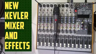 New KEVLER MIXER, How to Use the Effects of kevler mixer with wharfdale microphone