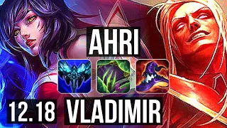 AHRI vs VLAD (MID) | 9/0/11, Legendary, 300+ games | KR Master | 12.18