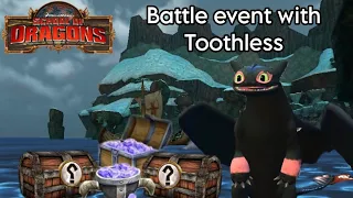 School of Dragons: Battle event with Toothless - Can Toothless have golden position?