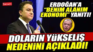 Ali Babacan doların yükseliş nedenini açıkladı! Erdoğan'a "Benim alanım ekonomi" yanıtı!