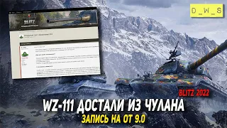 Стартовала запись на ОТ 9.0 и WZ-111 достали из чулана в Wot Blitz | D_W_S