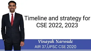 Timeline for CSE preparation for 2022, 2023 by Vinayak Narwade