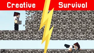 CREATIVE vs. SURVIVAL - Redstone Rätsel vs. Minecraft Rätsel