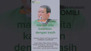 marilah kita kalahkan dengan kasih #homili #romorochadi #katolik #imanmupenyelamatmu