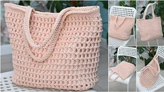 Crochet Netbag video tutorial for beginners Crochet pattern