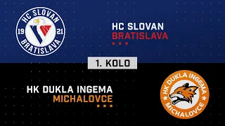 1.kolo štvrťfinále HC Slovan Bratislava - HK Dukla INGEMA Michalovce HIGHLIGHTS