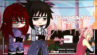 Team Hebi/Taka react to Sakura Haruno //Gacha Club// 🇧🇷🇱🇷