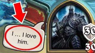 [Hearthstone] 19 SECRET INTERACTIONS in The Lich King Boss Fight | Knights of the Frozen Throne