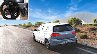 700BHP Volkswagen Golf R | Forza Horizon 5 | Logitech g29 gameplay + Shifter