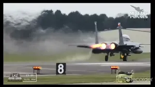 F15 Jets Take off : RAF Lakenheath 31/01/2024 Full Afterburner flame out Launch Military Planes Tv 🛫