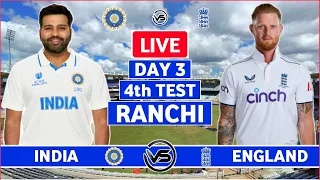 India vs England 4th Test Day 3 Live | IND vs ENG 4th Test Live Scores & Commentary