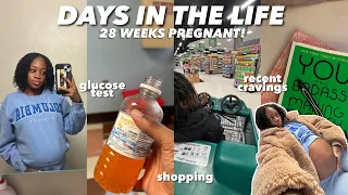 DAYS IN MY PREGNANT LIFE | 28 weeks, glucose test, rants, shopping, etc.