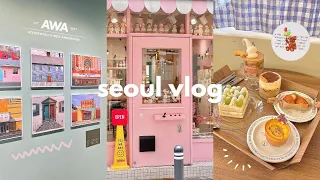 🇰🇷 seoul vlog | wes anderson exhibition, seoul forest café hopping, prop shops