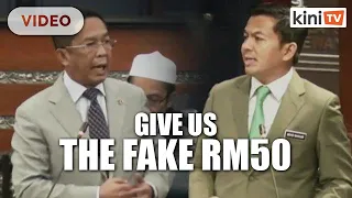 Deputy finance minister offers to replace MP's fake RM50 note for real one