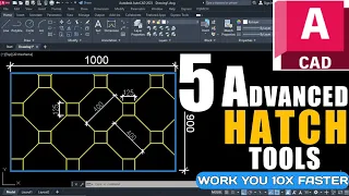 5 Productive Hatch Tools #AutoCAD Tutorial