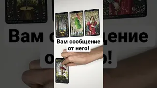 ВАМ СООБЩЕНИЕ ОТ НЕГО 💖 онлайн гадание на картах таро сегодня его мысли чувства отношение #shorts