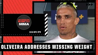 Charles Oliveira discusses missing weight, being stripped of lightweight title | UFC 274