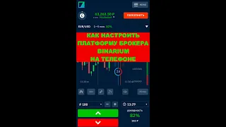 Как на телефоне настроить платформу брокера BINARIUM