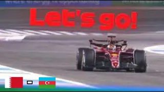 2022 LECLERC'S TEAM RADIO REACTIONS AFTER POLE - From Bahrain to Azerbaijan - LET'S GO!