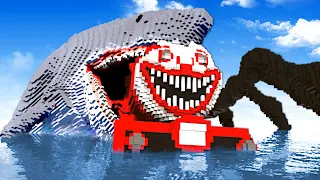 CHOO CHOO CHARLES vs MEGALODON! (Teardown)