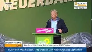 Bundestagswahl 2013: Wahlkampfabschluss Bündnis 90/Die Grünen vom 20.09.2013