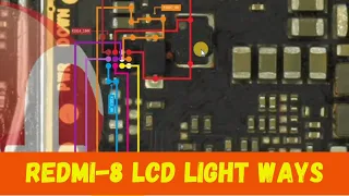 Redmi 8 display light problem and solution||Redmi 8 lcd light ways||#short #diagram #xiaomi #display