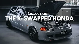 REVEALING MY $35,000 K20 Honda Civic EG Hatch Build