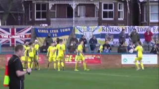 George Thomson goal for kings Lynn FC 3 V 1 Buxton FC 51st minute . 13/14 season.