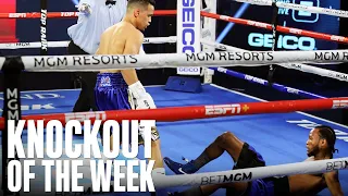 Robeisy Ramirez Almost Sends Yeuri Andujar Thru the Ropes in Brutal KO | KNOCKOUT OF THE WEEK