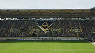 You´ll never walk alone mit Choreo Alemannia aachen Rot Weiß Ahlen 3:0 13.04.2024