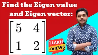 Eigen values and Eigen vectors | 2 x 2 matrix | Problem Solved | Mathspedia |