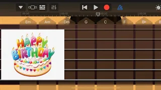 How to play Happy Birthday on piano ( Garageband ) #Guitar Tutorial