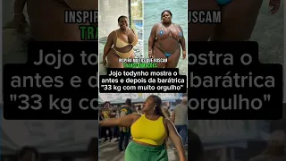 Jojo todynho mostra o antes e depois após bariátrica"33 KG com muito orgulho" #fofoca