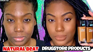 Natural Makeup using ONLY DRUG STORE products!! Beginner friendly