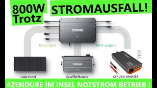 Zendure Solarflow Stromausfall offgrid Wechselrichter ganz easy anschließen #brownout