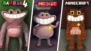 Evolution of Sheriff Toadster in all games - Garten of BanBan 4, Minecraft PE, Mobile
