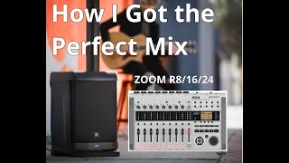 Zoom R8 / R16 / R24 Multi track Review Tips & Tricks Tutorial - How I get the Perfect Mix