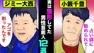 実は整形していた男性芸能人12選！実は1000万円以上もかけてる人もいた【アニメ】【漫画】【実話】