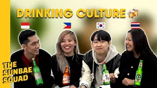 What is it like drinking in Asia? | Sunbae Squad #tuak  #soju #sanmiguel  #chang