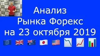 Анализ Рынка #Форекс на 23 октября 2019 - EURUSD, GBPUSD, AUDUSD, USDJPY, GOLD, DOW JONES, BRENT.