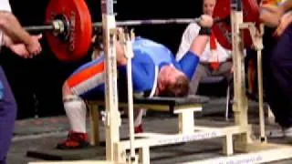 Galina Karpova (RUS) Benchpress 2.attempt 180 kg - World Games 2005 Powerlifting Women's +67,5 kg