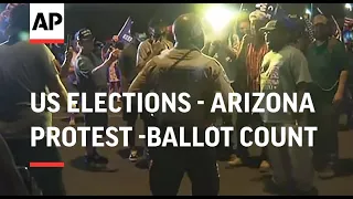 Trump backers protest amid Arizona ballot count